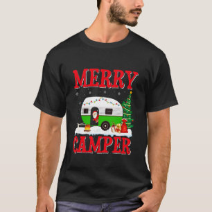 Merry Camper Christmas Santa Outdoors Camping Truc T-Shirt