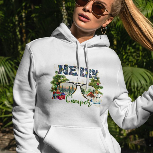 Merry Camper Hoodie – Sunglasses & Snowman (Creator Uploaded)