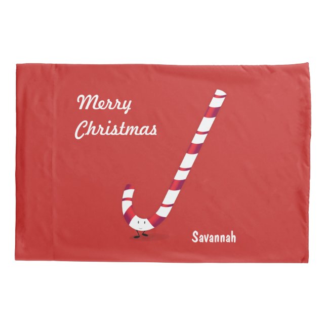 Merry Candy Cane | Pillowcase (Back)