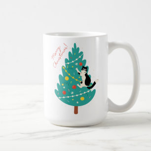 Merry Catmas - A Purr-fect Christmas Climb Coffee Mug