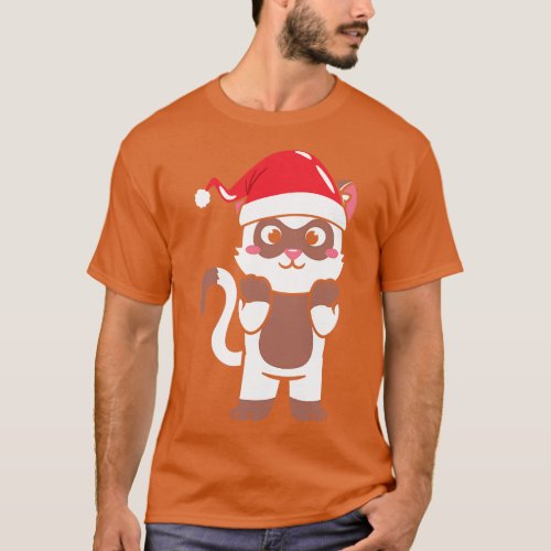 Merry Catmas Cat Santa Christmas gift T_Shirt