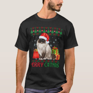 Merry Catmas Cat Ugly Christmas Ragdoll Cat Mom Da T-Shirt