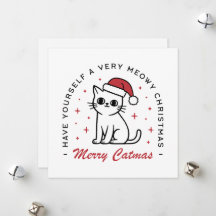 Merry Catmas Christmas cat aesthetic