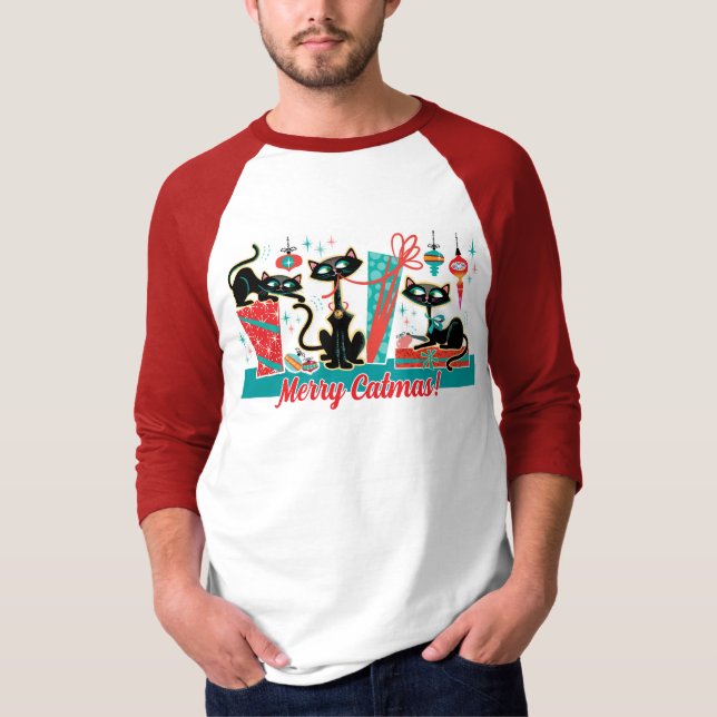 Merry Catmas Christmas T Shirt - Unisex (Front)