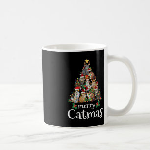 Merry Catmas Fun Cat Mom Cat Dad Christmas Cat Coffee Mug