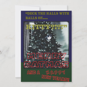 Merry Catmas Holiday Card