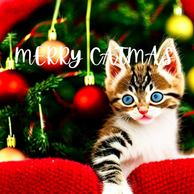 Merry Catmas Purrfect Christmas Card (Creator Uploaded)