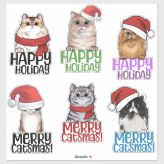 Merry Catsmas Christmas Sticker Sheet
