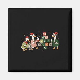 Merry Chemistmas Goose Chemistry Christmas Science Magnet