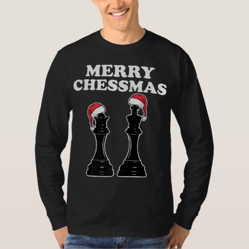Merry Chessmas funny Chess Christmas Chess T_Shirt