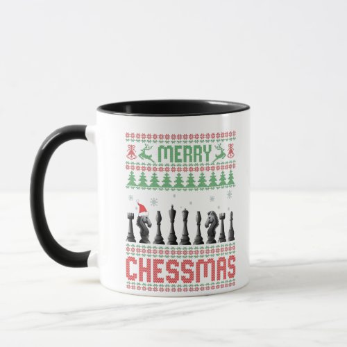 Merry Chessmas Funny Chess christmas Ugly Sweater Mug