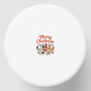Merry Chickmas Chicken Christmas Mini Candle Favors