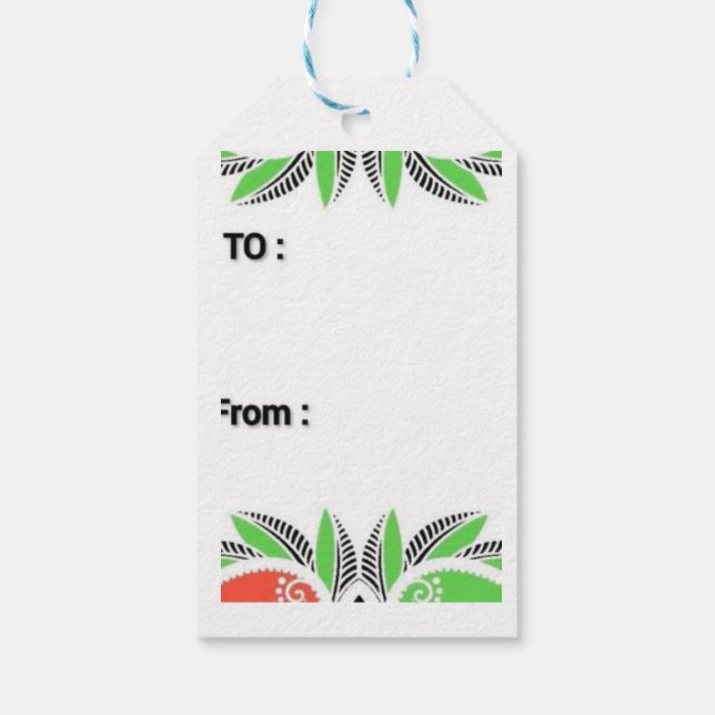 Merry Chirstmas Gift Tags (Back)