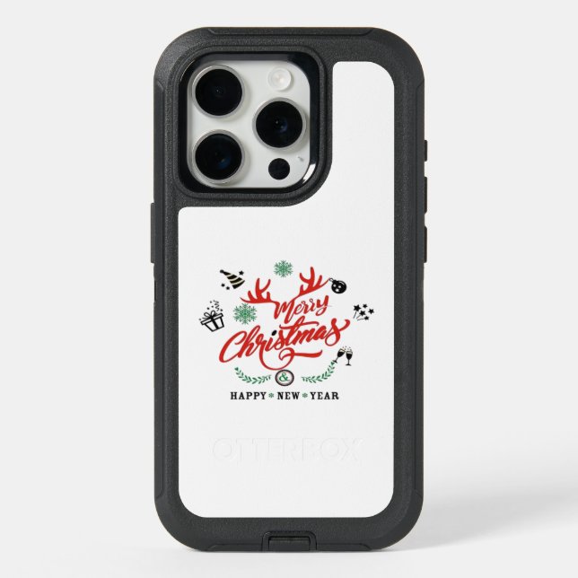 Merry Chirstmas Happy New Year  iPhone 15 Pro Case (Back)