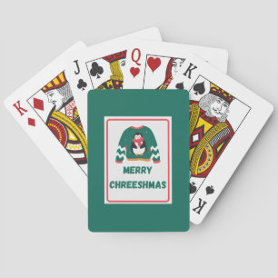 Merry Chreeshmas Penguin Sweater   Poker Cards