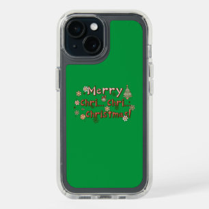 Merry Chri... Chri... Christmas: Whimsical iPhone 15 Case