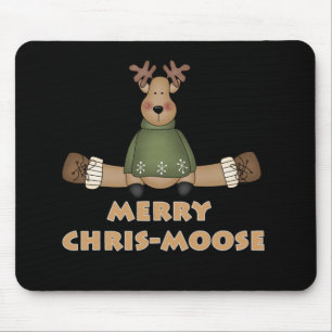 Merry Chris-Moose Mouse Pad