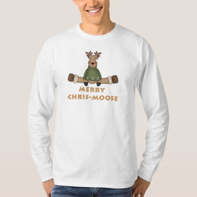 Merry Chris-Moose T-shirts and Gifts (Front)