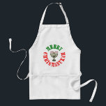 Merry Chrismanukah- Christmas Chanukah Menorah Adult Apron<br><div class="desc">The perfect way to celebrate both Christmas and Hanukah all at the same time. Merry Christmas   Happy Chanukah = Merry Chrismanukah,  complete with Candy Cane Menorah Candles.</div>