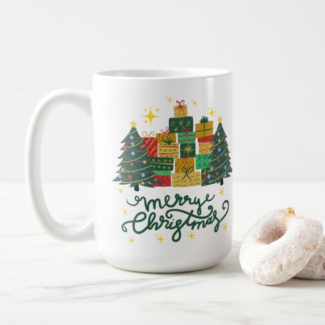 Merry Chrismas All coffee mug 15oz (With Donut)