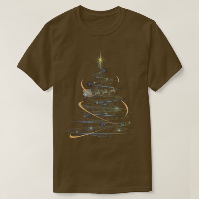 Merry Chrismas, Christmas tree  T-Shirt (Design Front)