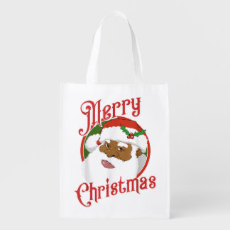 merry chrismas grocery bag