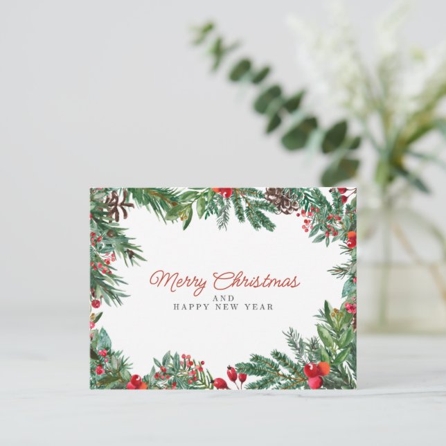 merry chrismas in u postcard (Standing Front)