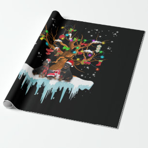 Merry chrismasr Rottweiler Wrapping Paper