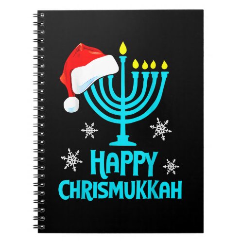 Merry Chrismukkah 2022 Happy Hanukkah Christmas Sa Notebook
