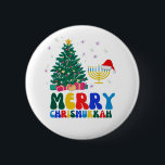 Merry Chrismukkah Button<br><div class="desc">Happy Chrismukkah</div>