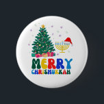 Merry Chrismukkah Button<br><div class="desc">Happy Chrismukkah</div>