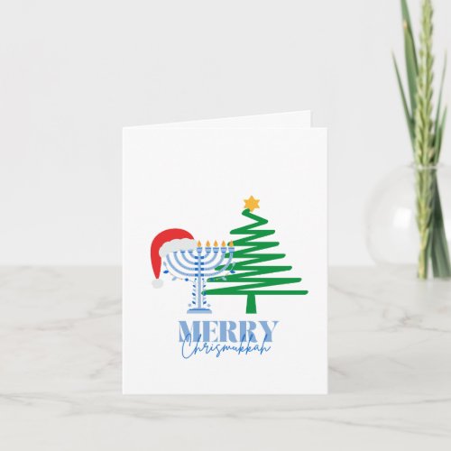 Merry Chrismukkah Cute Folded Greeting Card