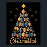 Merry Chrismukkah Happy Chanukkah Dreidel Christma Poster<br><div class="desc">Merry Chrismukkah Happy Chanukkah Dreidel Christmas Tree</div>