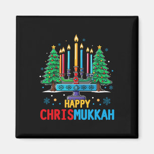 Merry Chrismukkah Happy Christmas Hanukkah 3 Magnet