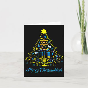 Merry Chrismukkah Happy Christmas Hanukkah Card