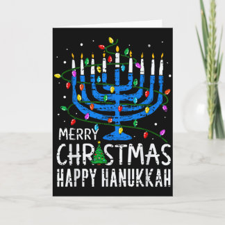 Merry Chrismukkah Happy Christmas Hanukkah Chanuka Card