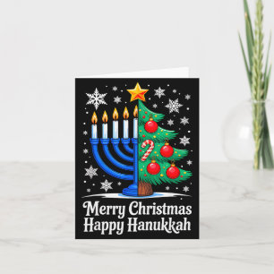 Merry Chrismukkah Happy Christmas Hanukkah Matchin Card