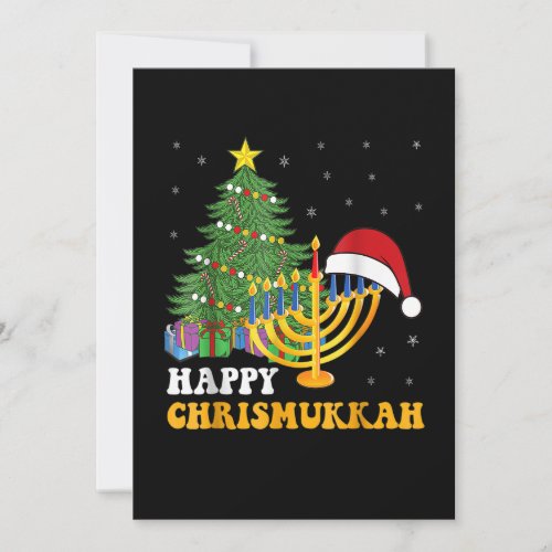 Merry Chrismukkah Happy Hanukkah 2022 Christmas Ug Holiday Card
