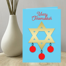 Merry Chrismukkah Interfaith Holiday Card