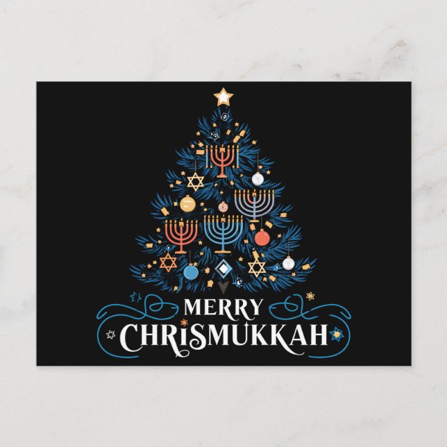 Merry Chrismukkah Jewish Holiday Hanukkah (Front)
