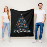 Merry Chrismukkah Jewish Holiday Hanukkah Fleece Blanket<br><div class="desc">Merry Chrismukkah Jewish Holiday Hanukkah Religious</div>