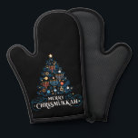 Merry Chrismukkah Jewish Holiday Hanukkah Oven Mitt<br><div class="desc">Merry Chrismukkah Jewish Holiday Hanukkah Religious</div>