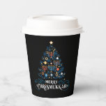 Merry Chrismukkah Jewish Holiday Hanukkah Paper Cups<br><div class="desc">Merry Chrismukkah Jewish Holiday Hanukkah Religious</div>