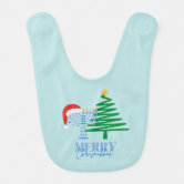 Christmas Bibs, Santa Baby Bib | Zazzle