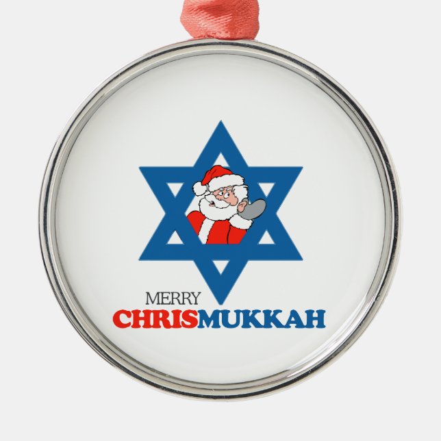 Merry Chrismukkah - Metal Ornament (Front)