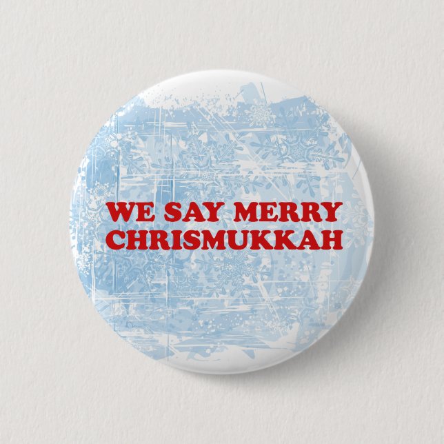 merry chrismukkah pinback button (Front)