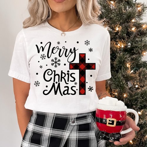 Merry Christ Mas Christian Christmas Holiday T_Shirt