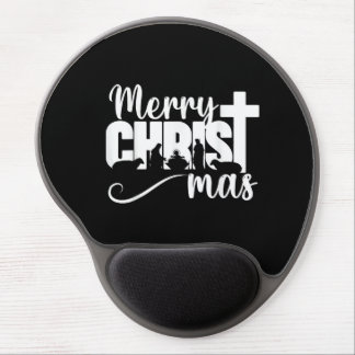 Merry Christ Mas Christian Christmas Jesus Christm Gel Mouse Pad