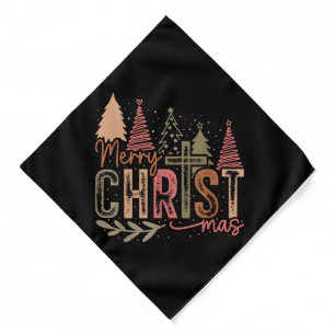 Merry Christ Mas Christmas Christian Faith Jesus C Bandana