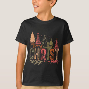 Merry Christ Mas Christmas Christian Faith Jesus C T-Shirt